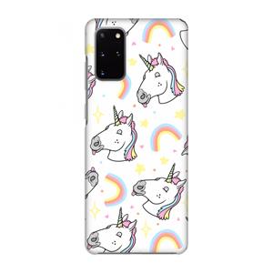 CaseCompany Rainbow Unicorn: Volledig geprint Samsung Galaxy S20 Plus Hoesje