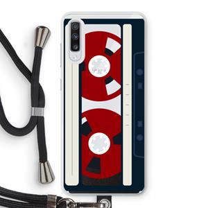 CaseCompany Here's your tape: Samsung Galaxy A70 Transparant Hoesje met koord