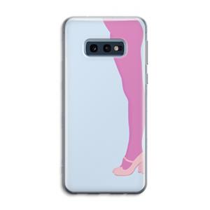 CaseCompany Pink panty: Samsung Galaxy S10e Transparant Hoesje