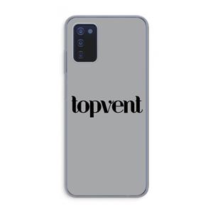 CaseCompany Topvent Grijs Zwart: Samsung Galaxy A03s Transparant Hoesje