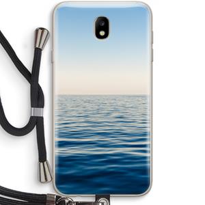 CaseCompany Water horizon: Samsung Galaxy J7 (2017) Transparant Hoesje met koord