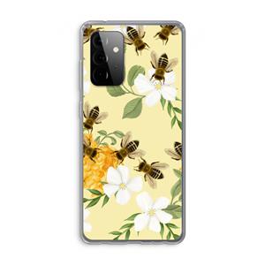 CaseCompany No flowers without bees: Samsung Galaxy A72 Transparant Hoesje