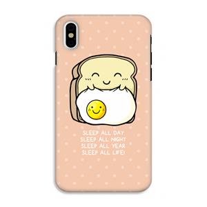 CaseCompany Sleep All Day: iPhone X Tough Case