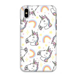 CaseCompany Rainbow Unicorn: iPhone X Tough Case