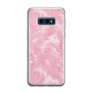 CaseCompany Abstract Painting Pink: Samsung Galaxy S10e Transparant Hoesje