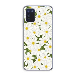 CaseCompany Summer Daisies: Samsung Galaxy A03s Transparant Hoesje