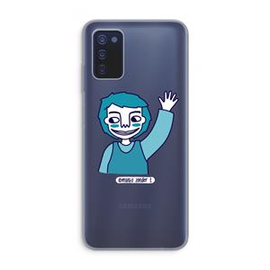 CaseCompany Zwaai: Samsung Galaxy A03s Transparant Hoesje