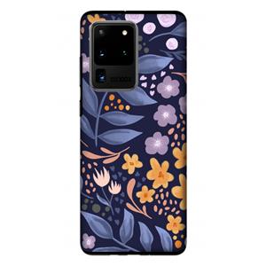 CaseCompany Flowers with blue leaves: Samsung Galaxy S20 Ultra Tough Case