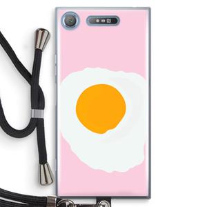 CaseCompany Sunny side up: Sony Xperia XZ1 Transparant Hoesje met koord