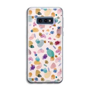 CaseCompany Terrazzo Memphis Pink: Samsung Galaxy S10e Transparant Hoesje