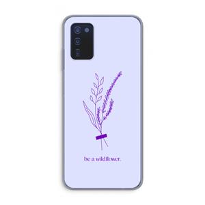 CaseCompany Be a wildflower: Samsung Galaxy A03s Transparant Hoesje