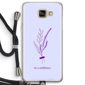 CaseCompany Be a wildflower: Samsung Galaxy A5 (2016) Transparant Hoesje met koord