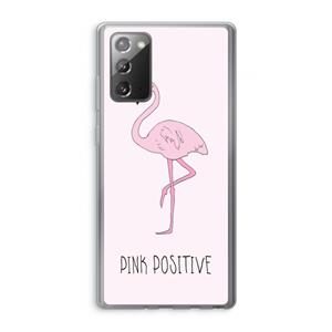 CaseCompany Pink positive: Samsung Galaxy Note 20 / Note 20 5G Transparant Hoesje