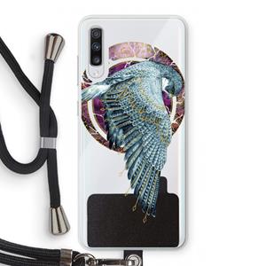 CaseCompany Golden Falcon: Samsung Galaxy A70 Transparant Hoesje met koord