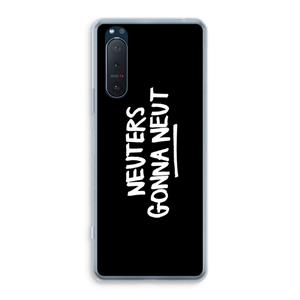 CaseCompany Neuters (zwart): Sony Xperia 5 II Transparant Hoesje