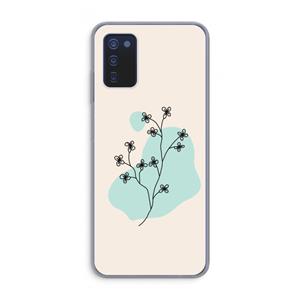 CaseCompany Love your petals: Samsung Galaxy A03s Transparant Hoesje