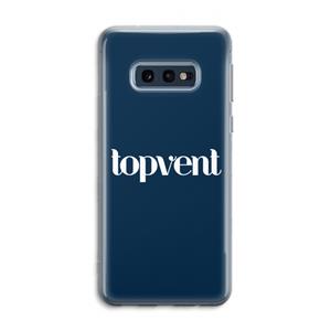 CaseCompany Topvent Navy: Samsung Galaxy S10e Transparant Hoesje