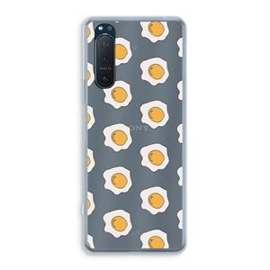 CaseCompany Bacon to my eggs #1: Sony Xperia 5 II Transparant Hoesje