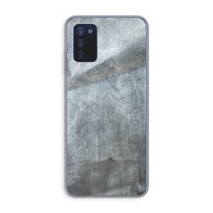 CaseCompany Grey Stone: Samsung Galaxy A03s Transparant Hoesje