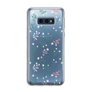 CaseCompany Small white flowers: Samsung Galaxy S10e Transparant Hoesje