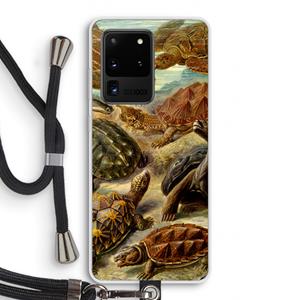 CaseCompany Haeckel Chelonia: Samsung Galaxy S20 Ultra Transparant Hoesje met koord