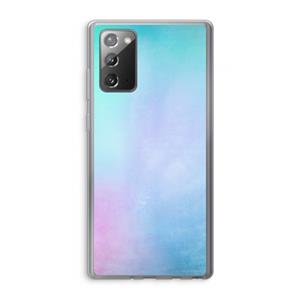 CaseCompany mist pastel: Samsung Galaxy Note 20 / Note 20 5G Transparant Hoesje