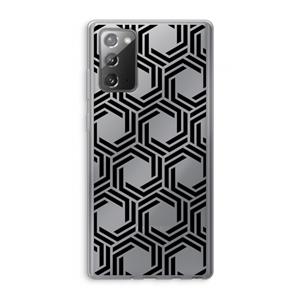 CaseCompany Geometrisch patroon: Samsung Galaxy Note 20 / Note 20 5G Transparant Hoesje