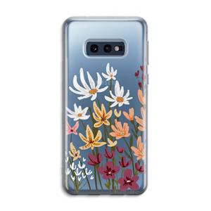 CaseCompany Painted wildflowers: Samsung Galaxy S10e Transparant Hoesje
