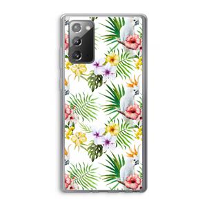 CaseCompany Gele kuif: Samsung Galaxy Note 20 / Note 20 5G Transparant Hoesje