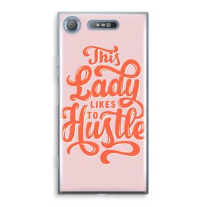 CaseCompany Hustle Lady: Sony Xperia XZ1 Transparant Hoesje
