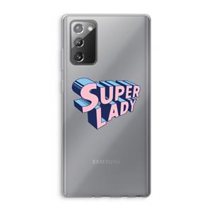 CaseCompany Superlady: Samsung Galaxy Note 20 / Note 20 5G Transparant Hoesje