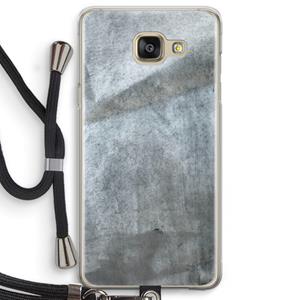 CaseCompany Grey Stone: Samsung Galaxy A5 (2016) Transparant Hoesje met koord