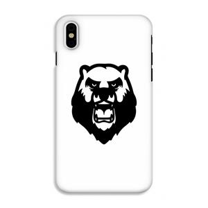 CaseCompany Angry Bear (white): iPhone X Tough Case