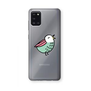 CaseCompany Birdy: Samsung Galaxy A31 Transparant Hoesje
