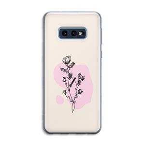 CaseCompany Roses are red: Samsung Galaxy S10e Transparant Hoesje