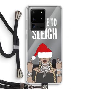 CaseCompany Came To Sleigh: Samsung Galaxy S20 Ultra Transparant Hoesje met koord