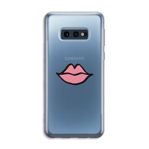 CaseCompany Kusje: Samsung Galaxy S10e Transparant Hoesje