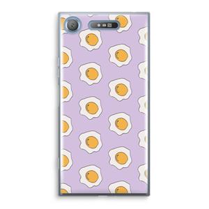 CaseCompany Bacon to my eggs #1: Sony Xperia XZ1 Transparant Hoesje