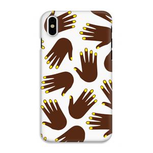 CaseCompany Hands dark: iPhone X Tough Case