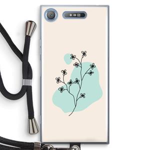CaseCompany Love your petals: Sony Xperia XZ1 Transparant Hoesje met koord