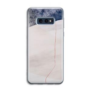 CaseCompany Stone White: Samsung Galaxy S10e Transparant Hoesje