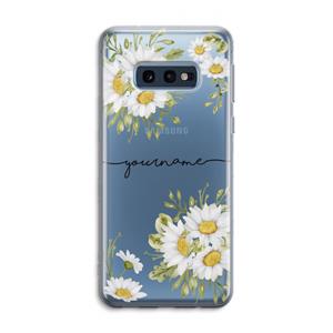 CaseCompany Daisies: Samsung Galaxy S10e Transparant Hoesje