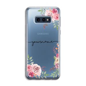 CaseCompany Rozen: Samsung Galaxy S10e Transparant Hoesje