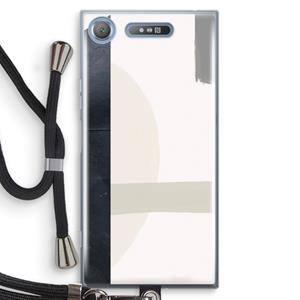 CaseCompany Baca: Sony Xperia XZ1 Transparant Hoesje met koord