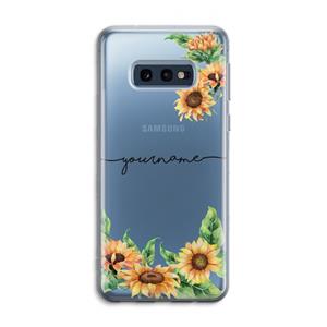 CaseCompany Zonnebloemen: Samsung Galaxy S10e Transparant Hoesje