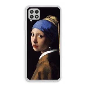 CaseCompany The Pearl Earring: Samsung Galaxy A22 4G Transparant Hoesje