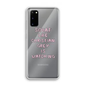 CaseCompany Christian Grey: Samsung Galaxy S20 Transparant Hoesje