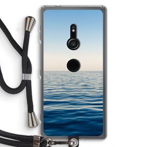 CaseCompany Water horizon: Sony Xperia XZ2 Transparant Hoesje met koord