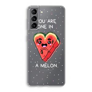 CaseCompany One In A Melon: Samsung Galaxy S21 Transparant Hoesje