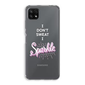 CaseCompany Sparkle quote: Samsung Galaxy A22 5G Transparant Hoesje